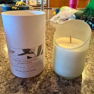 Saje Liquid Sunshine Candle in Cream